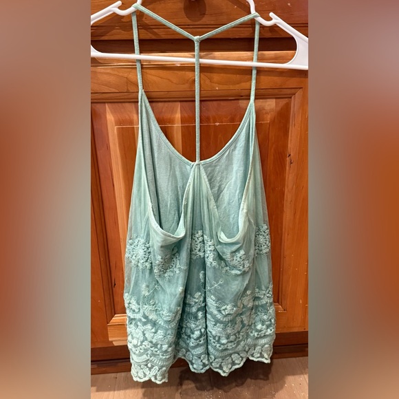 Forever21 Seafoam Green Top Size M - Picture 4 of 6